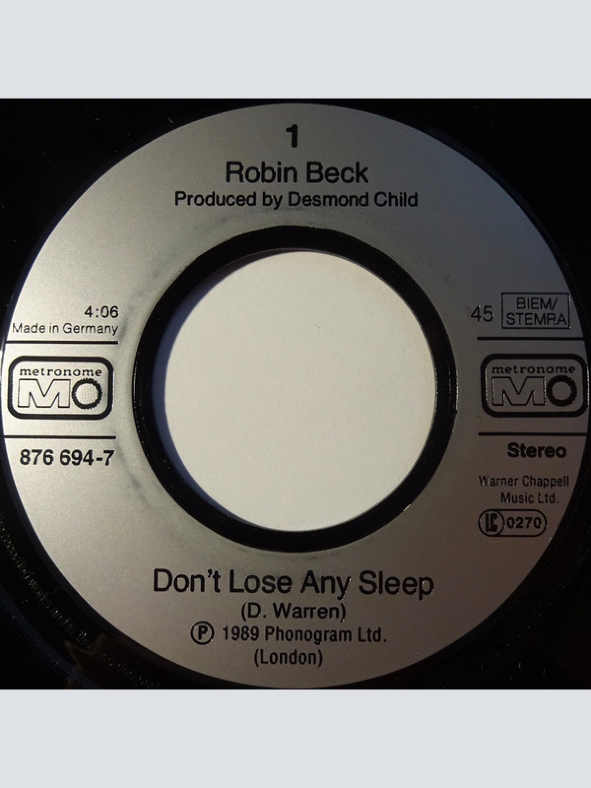 Vinyl / Robin Beck - Don't  Lose Any Sleep