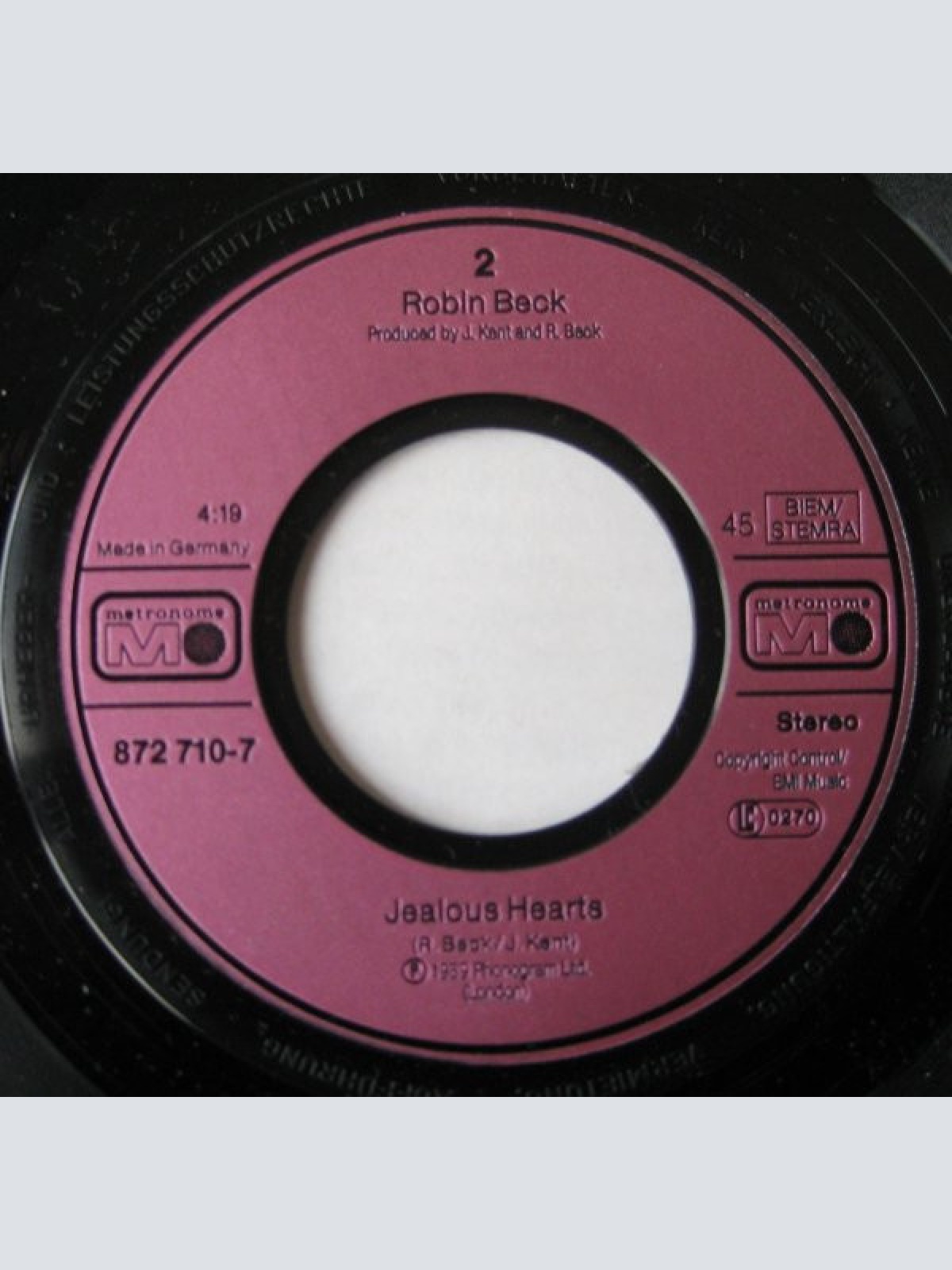 Vinyl / Robin Beck - Save Up All Your Tears