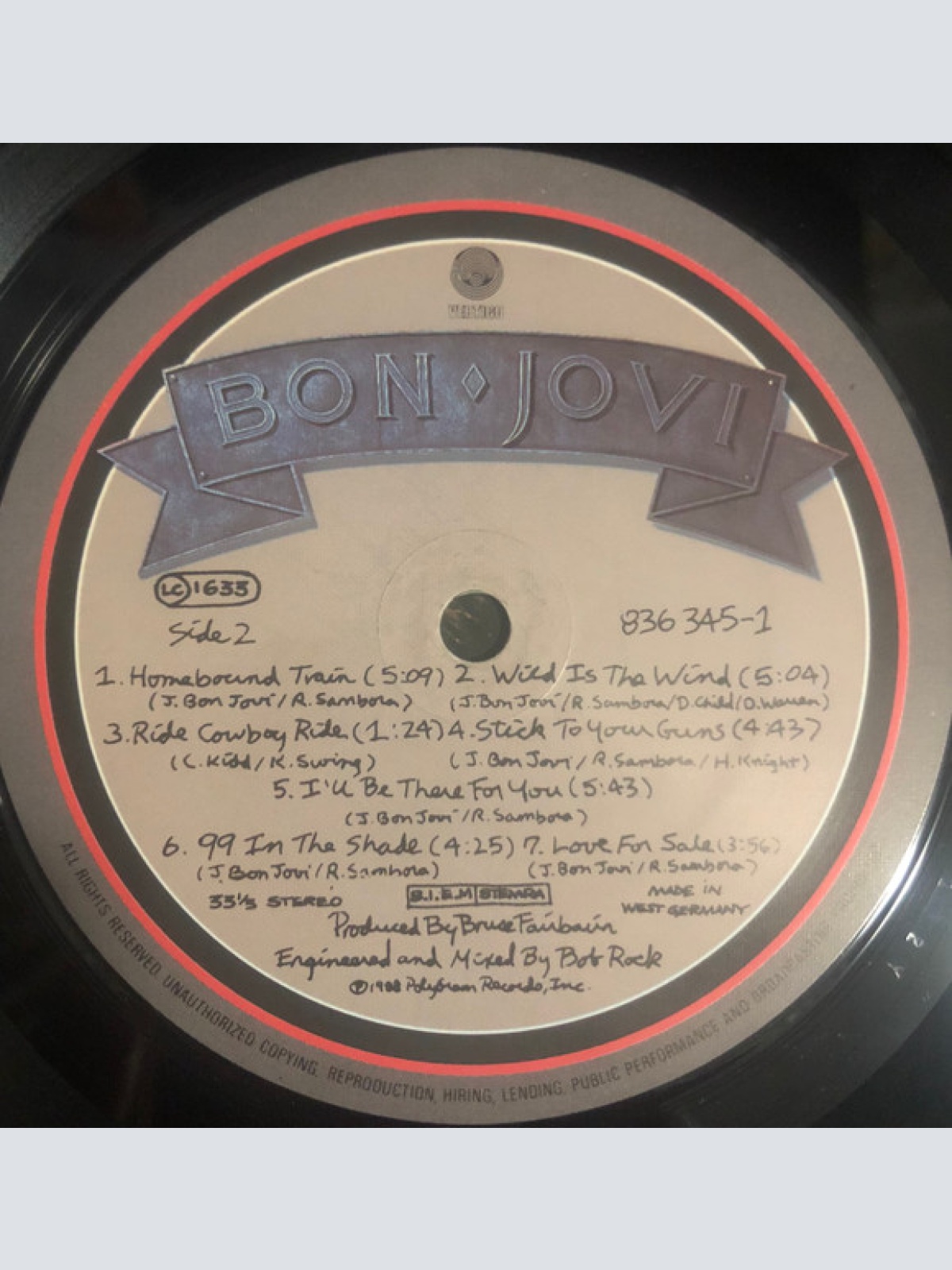 Vinyl / Bon Jovi - New Jersey