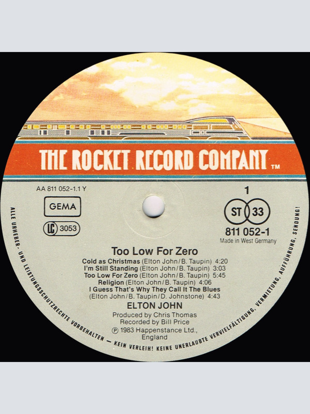 Vinyl / Elton John - Too Low For Zero