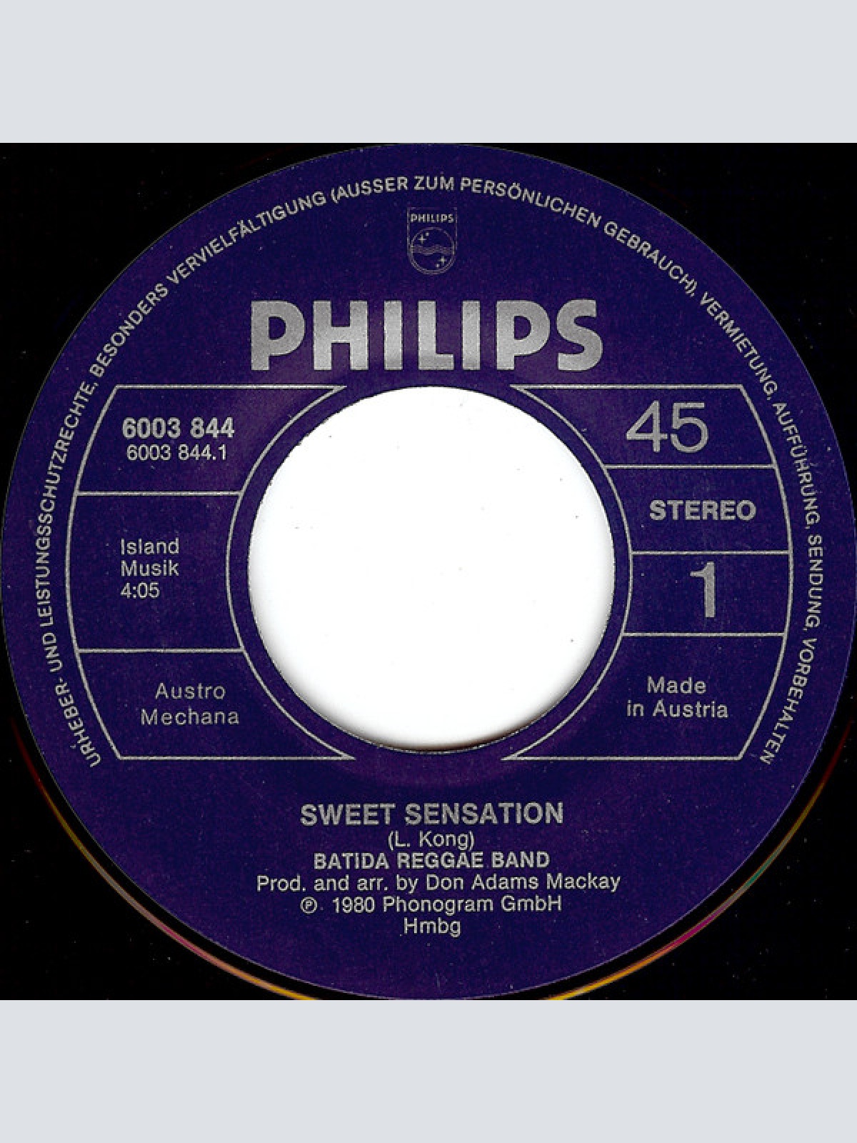 Vinyl / Batida Reggae Band - Sweet Sensation