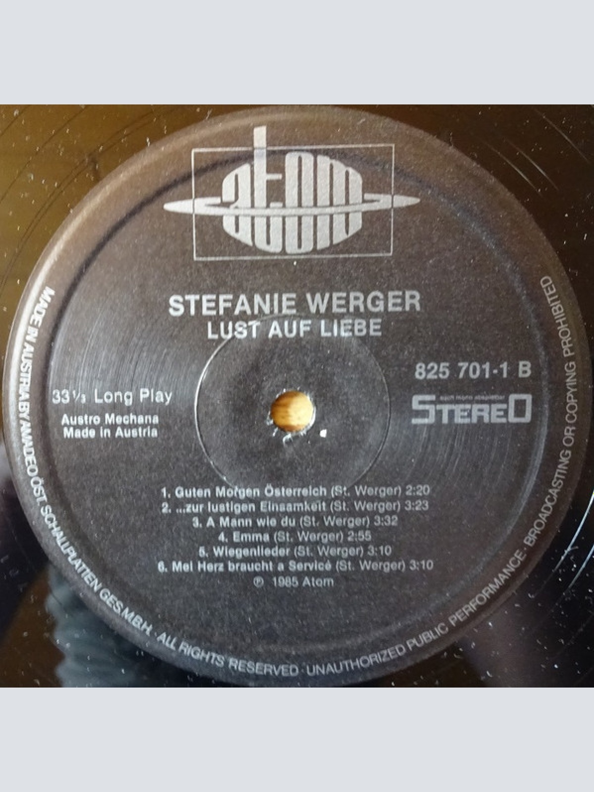 Vinyl / Stefanie Werger - Lust Auf Liebe