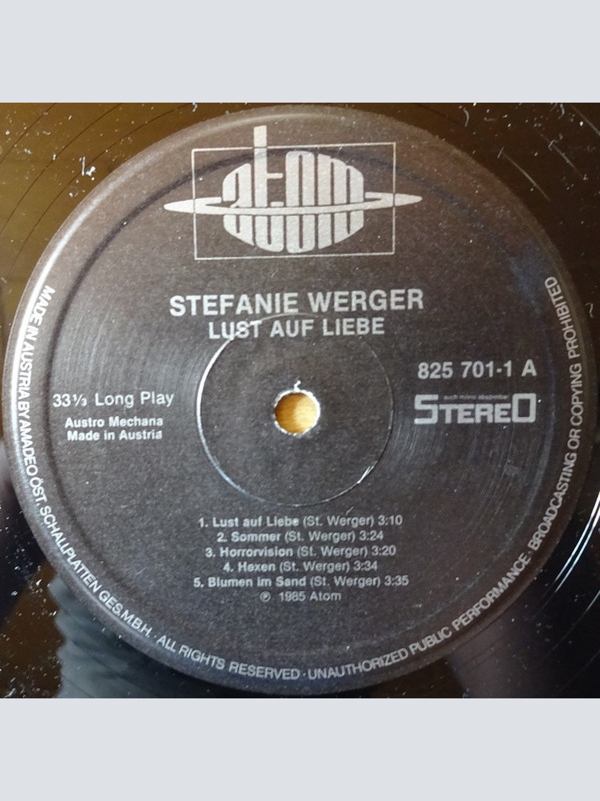 Vinyl / Stefanie Werger - Lust Auf Liebe