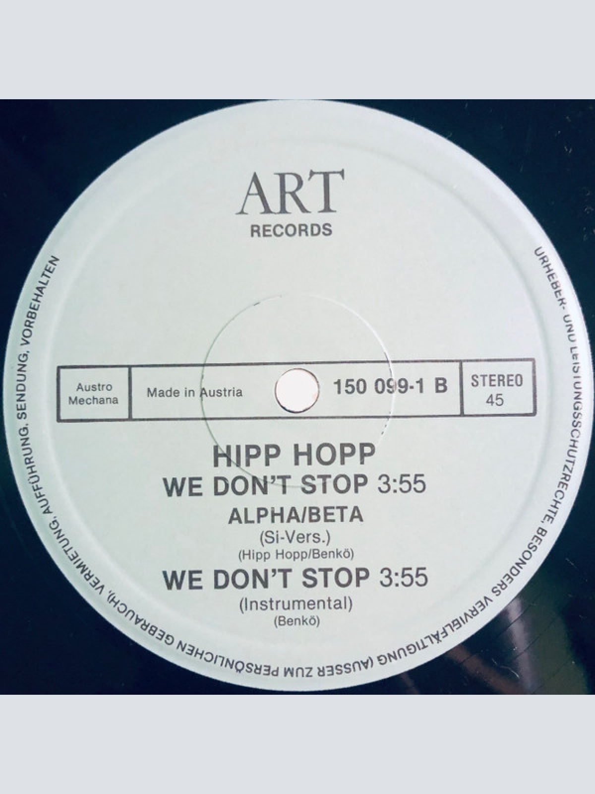 Vinyl / Alpha/Beta - Hipp Hopp