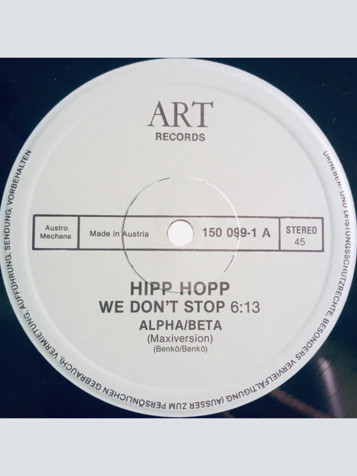 Vinyl / Alpha/Beta - Hipp Hopp