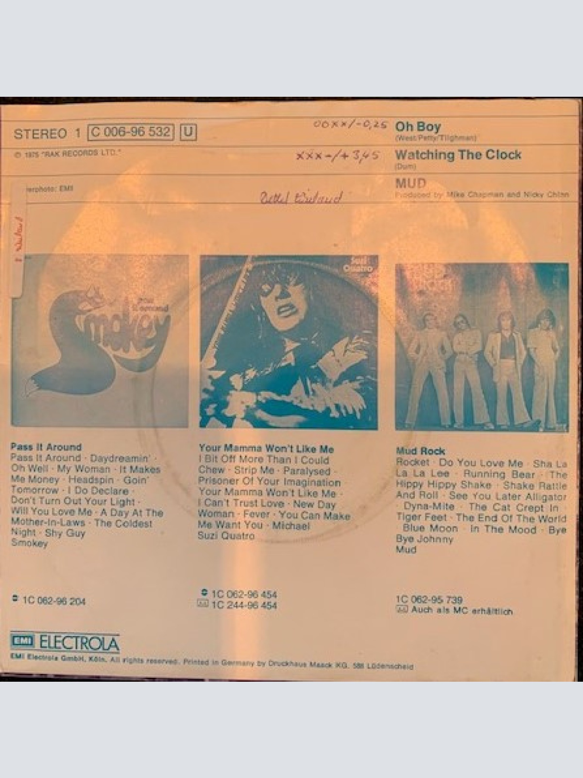 Vinyl / Mud - Oh Boy