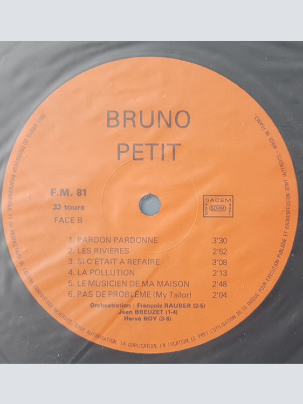 Vinyl / Bruno Petit* - Le Prêtre De La Chanson