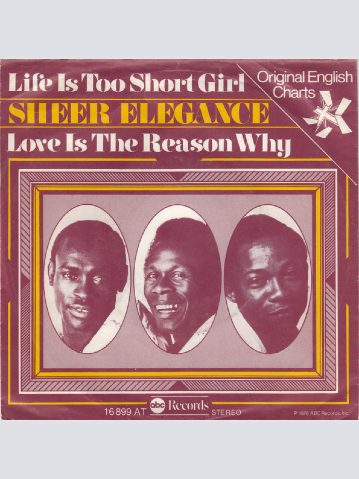 Vinyl / Sheer Elegance - Life Is Too Short Girl