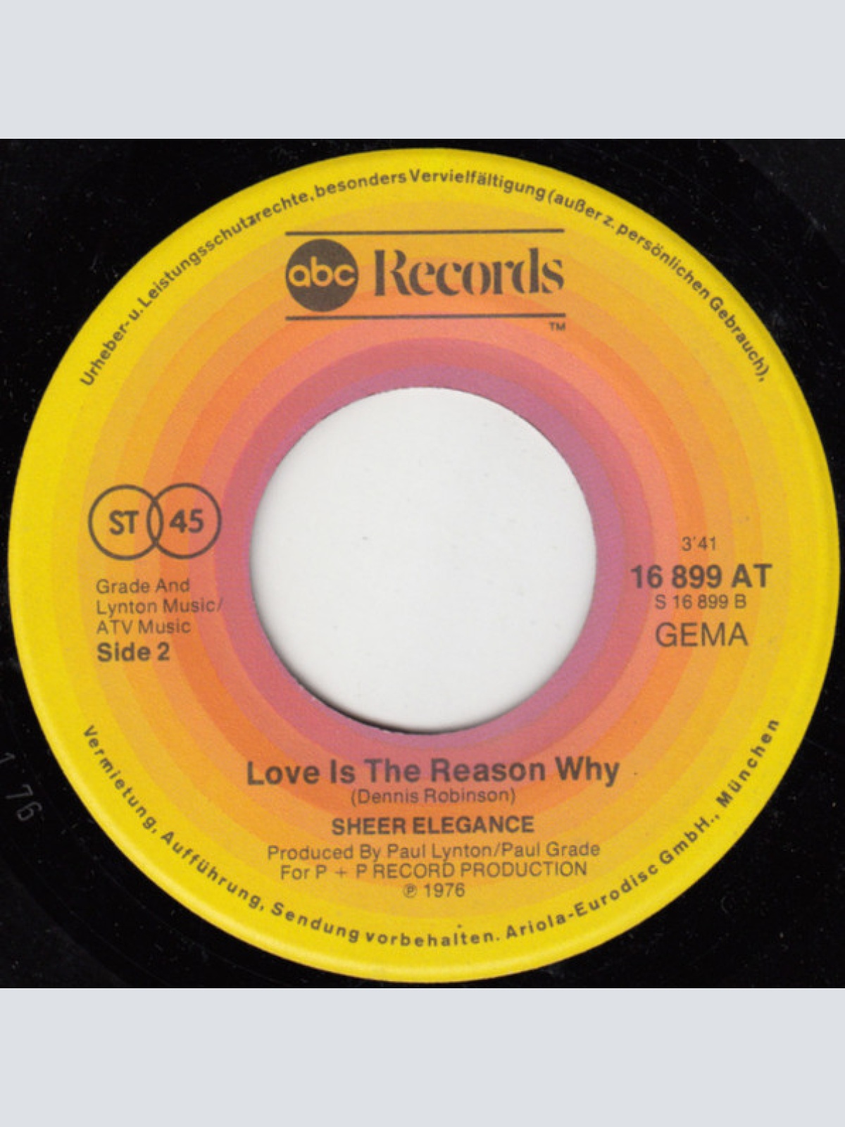 Vinyl / Sheer Elegance - Life Is Too Short Girl