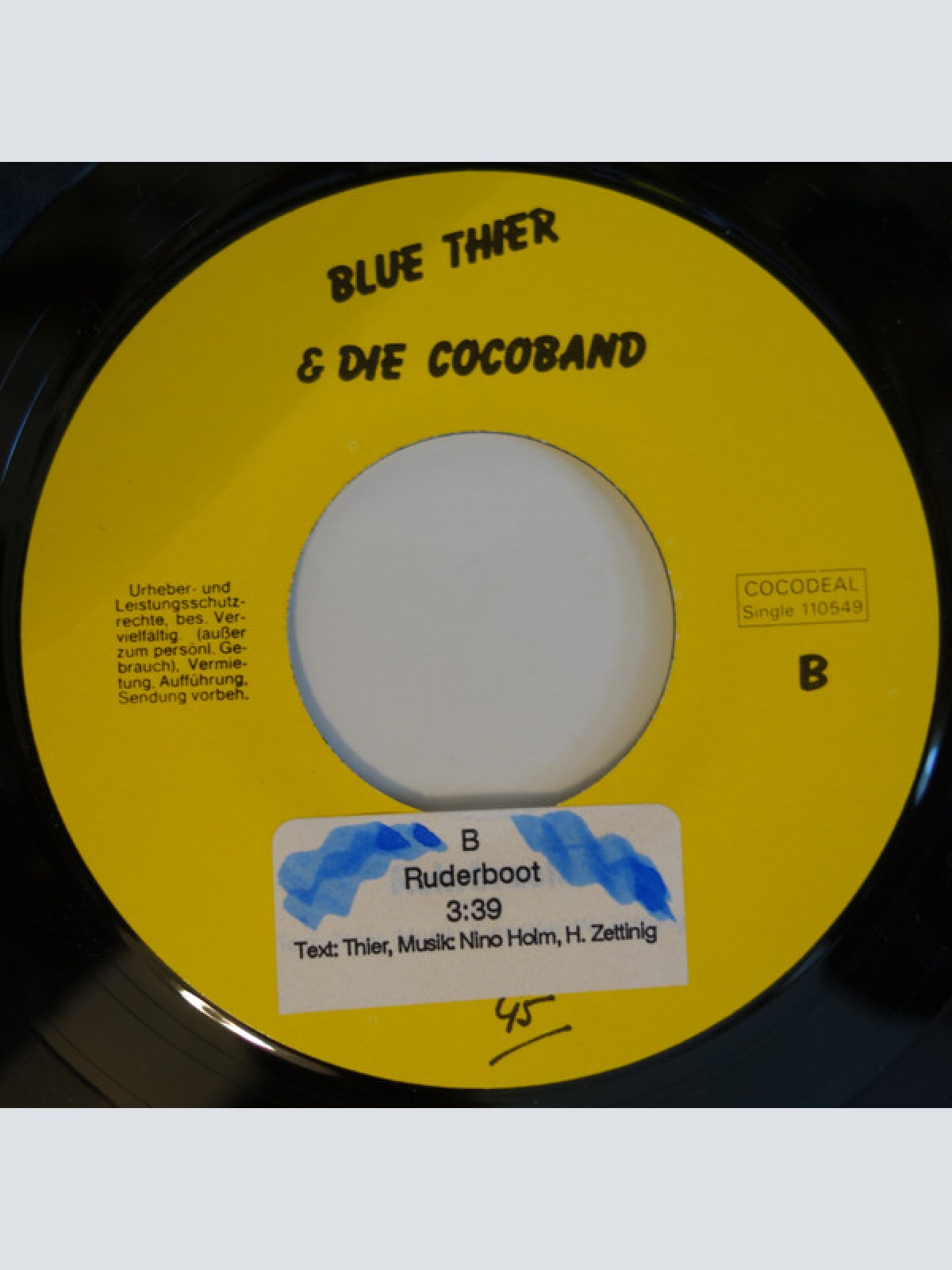 Vinyl / Blue Thier & Die Cocoband* - So An Tog