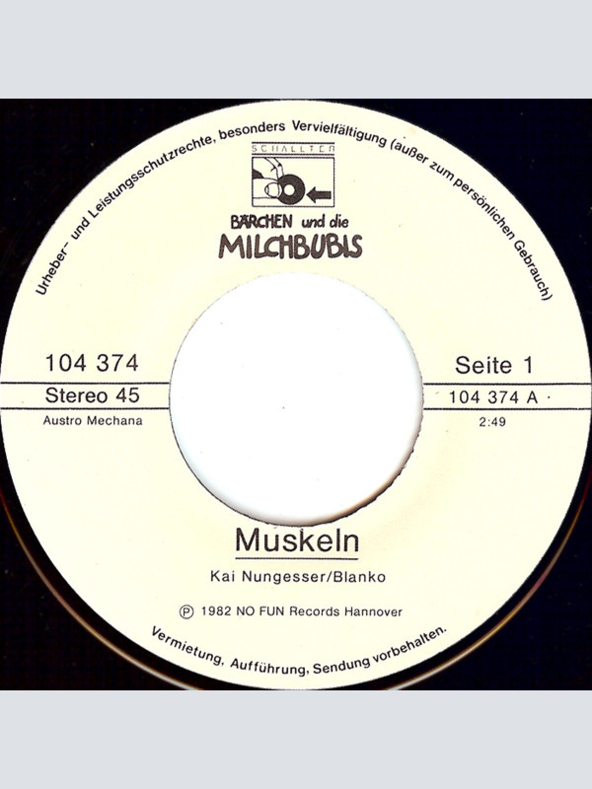 Vinyl / Bärchen Und Die Milchbubis - Muskeln