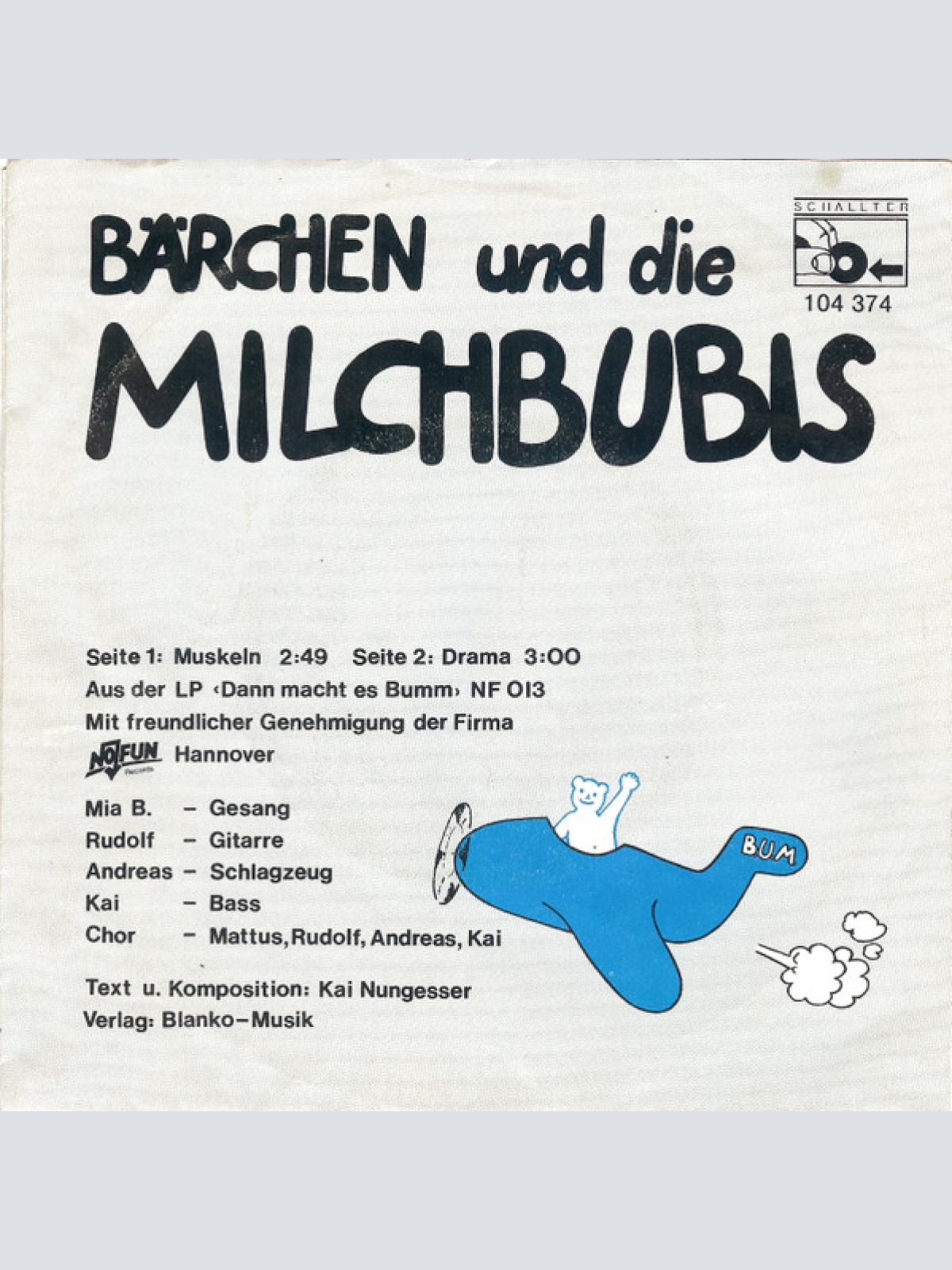 Vinyl / Bärchen Und Die Milchbubis - Muskeln