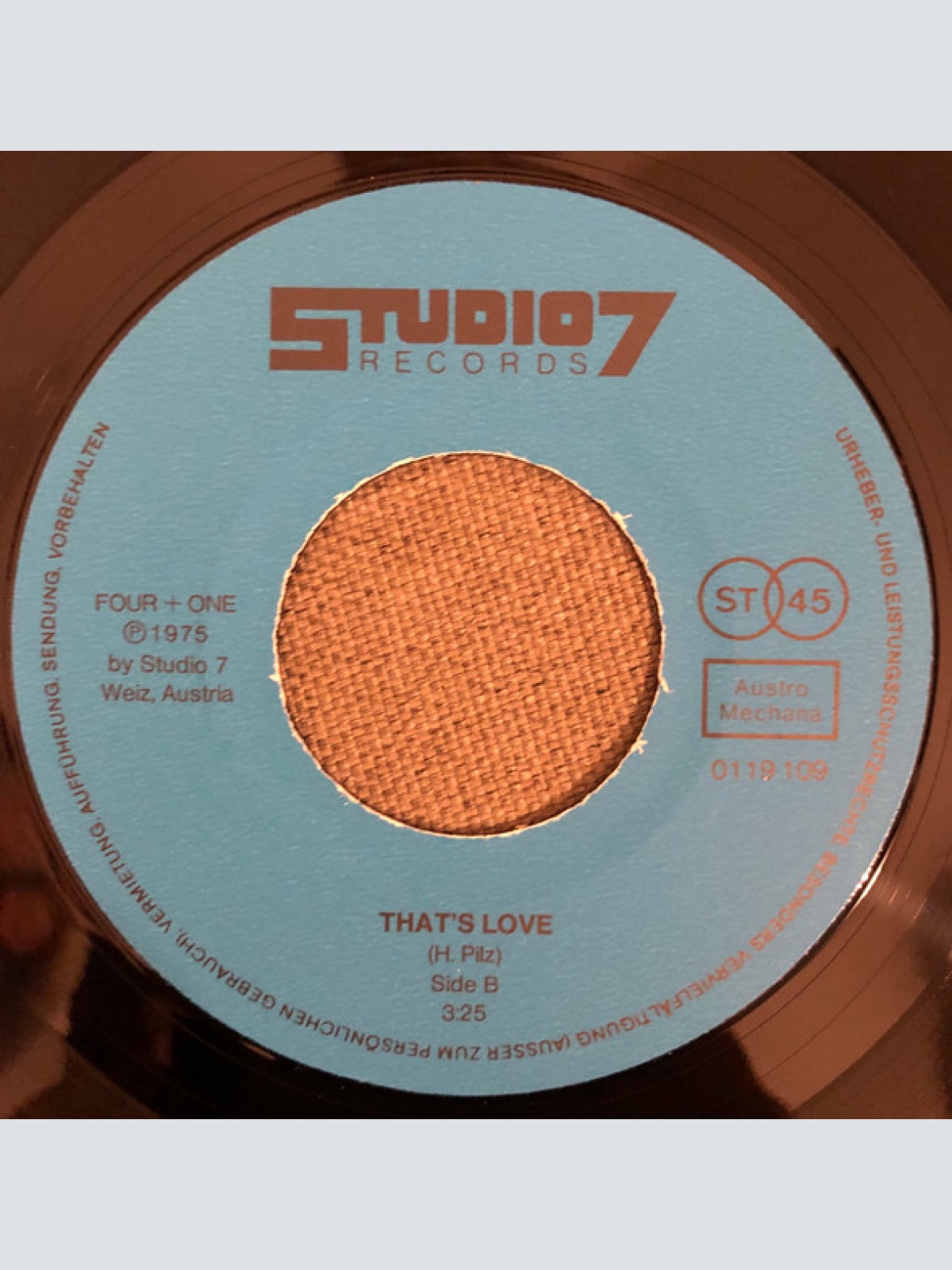 Vinyl / Four + One (2) - Be My Baby (Tonight) / That's Love