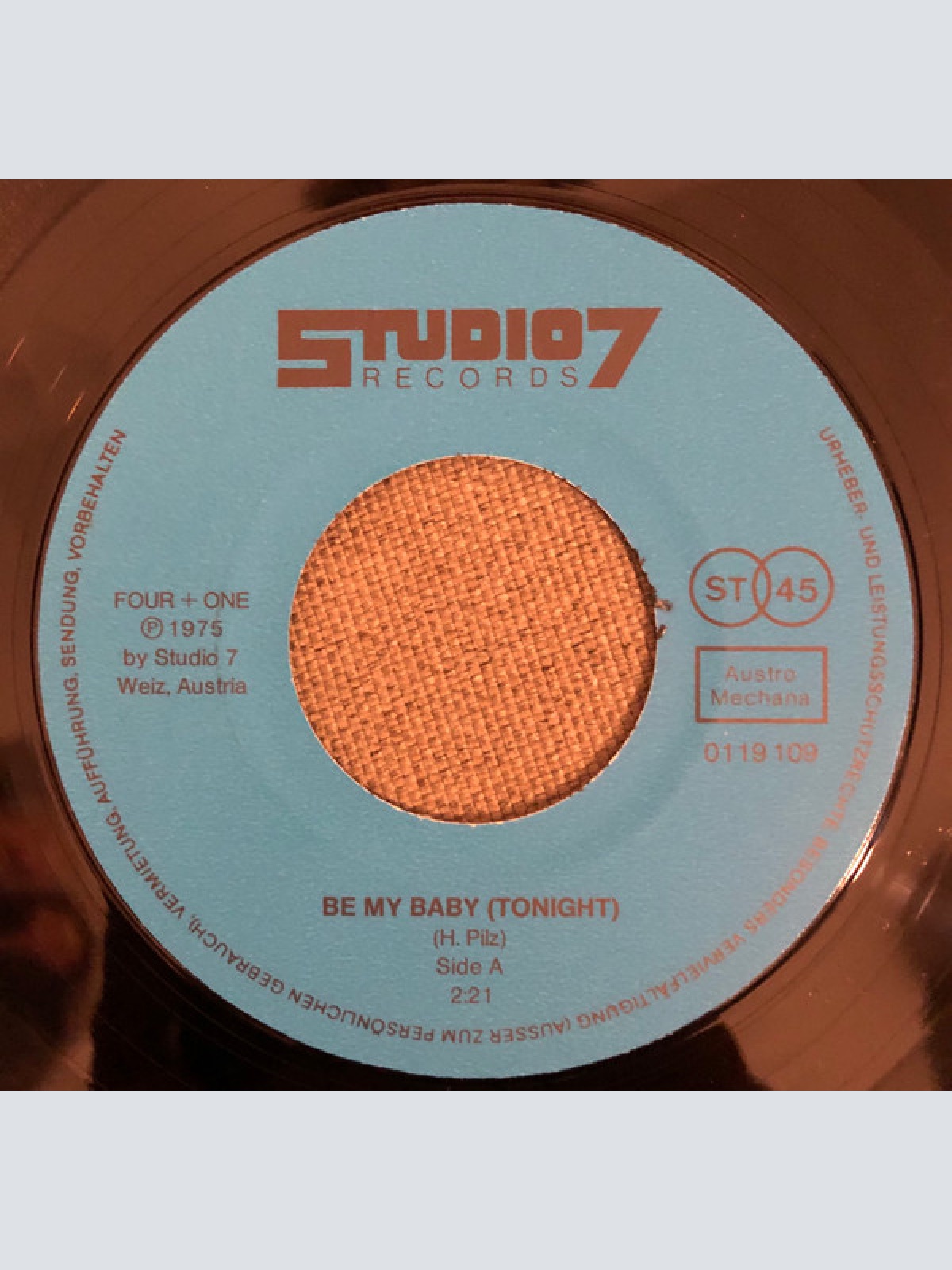 Vinyl / Four + One (2) - Be My Baby (Tonight) / That's Love