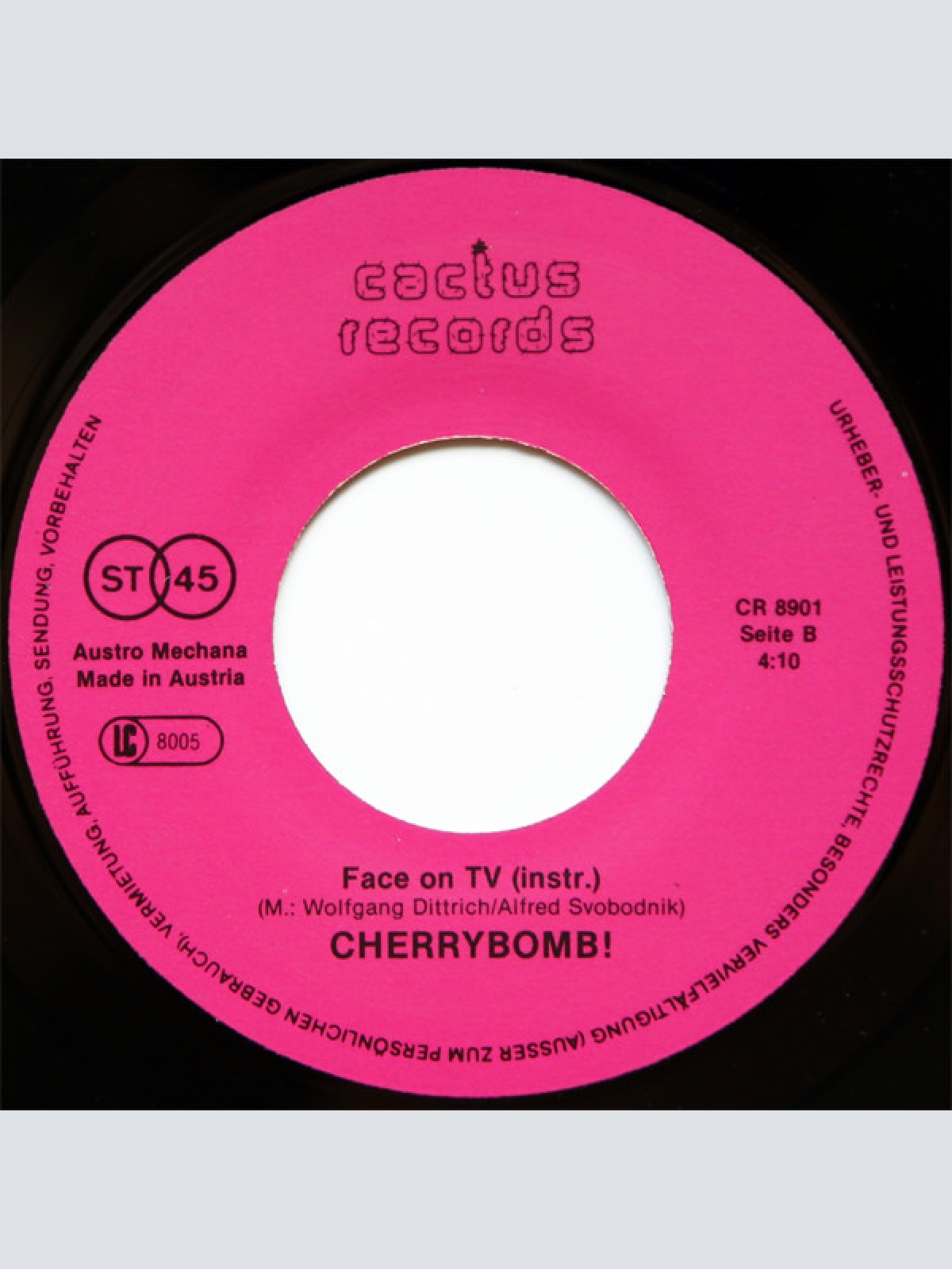 Vinyl / Cherry Bomb! - Face On TV