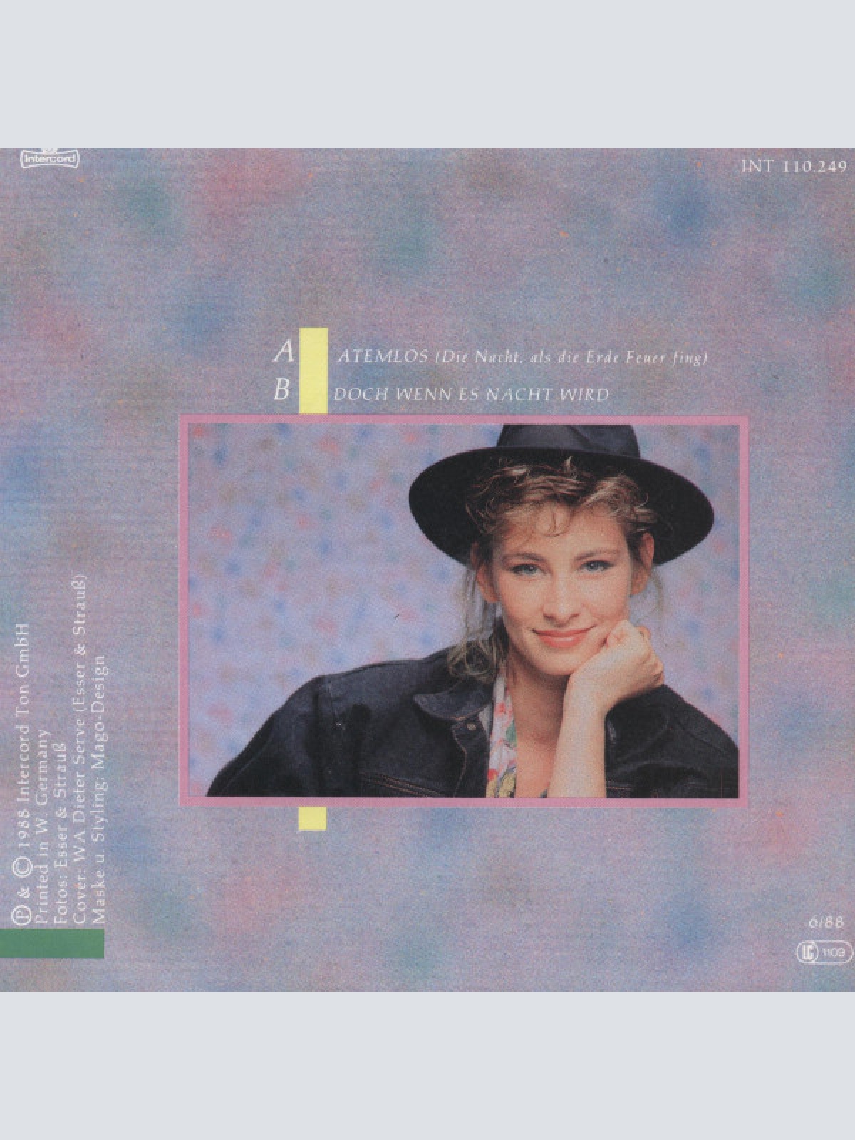 Vinyl / Claudia Jung - Atemlos (Die Nacht, Als Die Erde Feuer Fing)