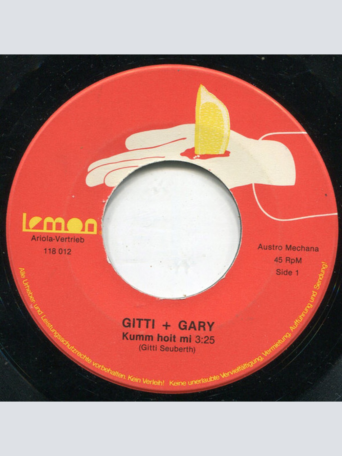 Vinyl / Gitti* + Gary* - Kumm Hoit Mi