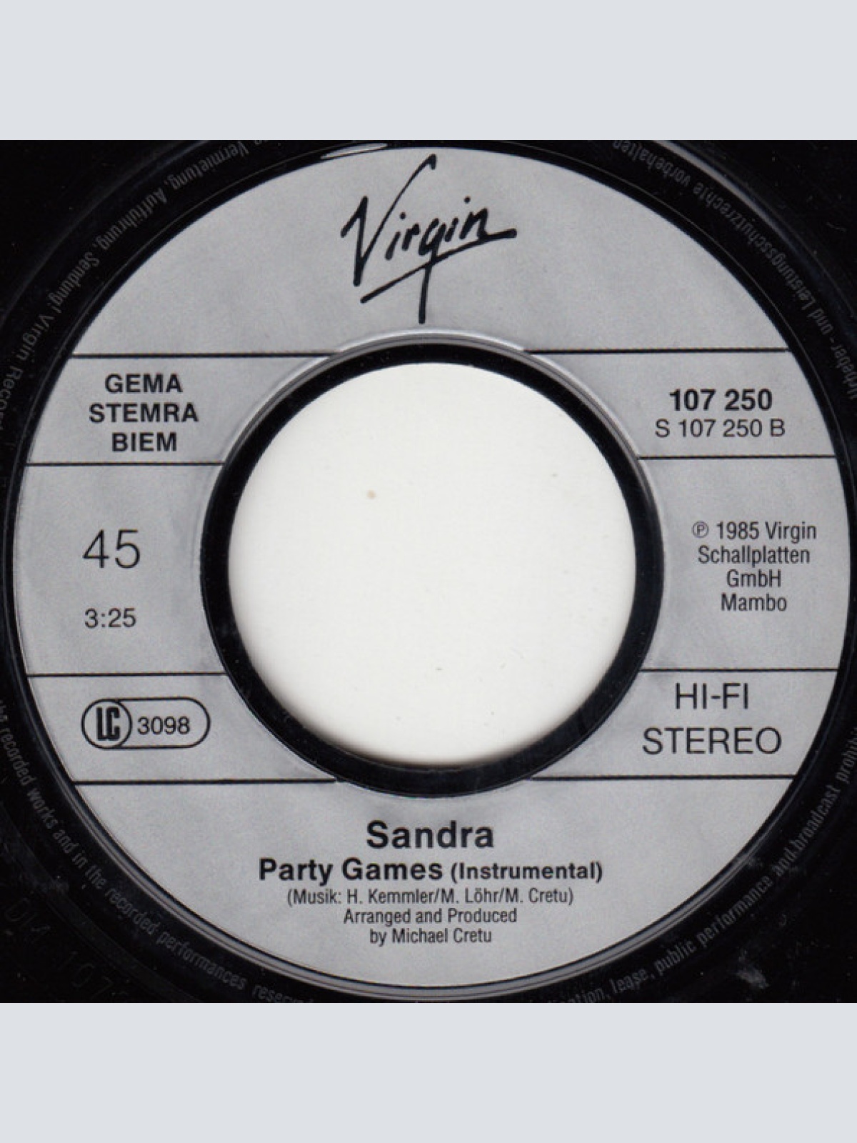 Vinyl / Sandra - (I'll Never Be) Maria Magdalena