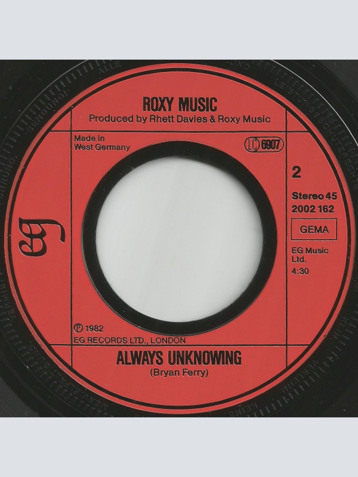 Vinyl / Roxy Music - Avalon