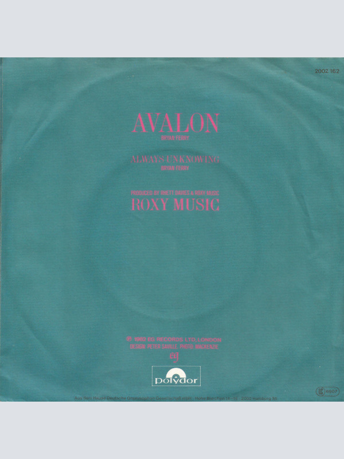 Vinyl / Roxy Music - Avalon