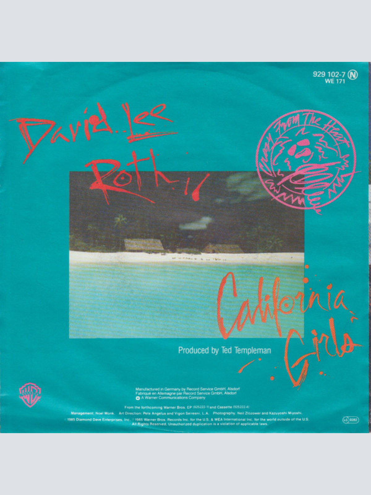 Vinyl / David Lee Roth - California Girls