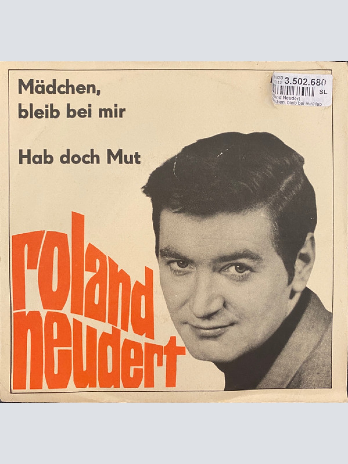 Vinyl / Roland Neudert - Mädchen, Bleib Bei Mir / Hab Doch Mut