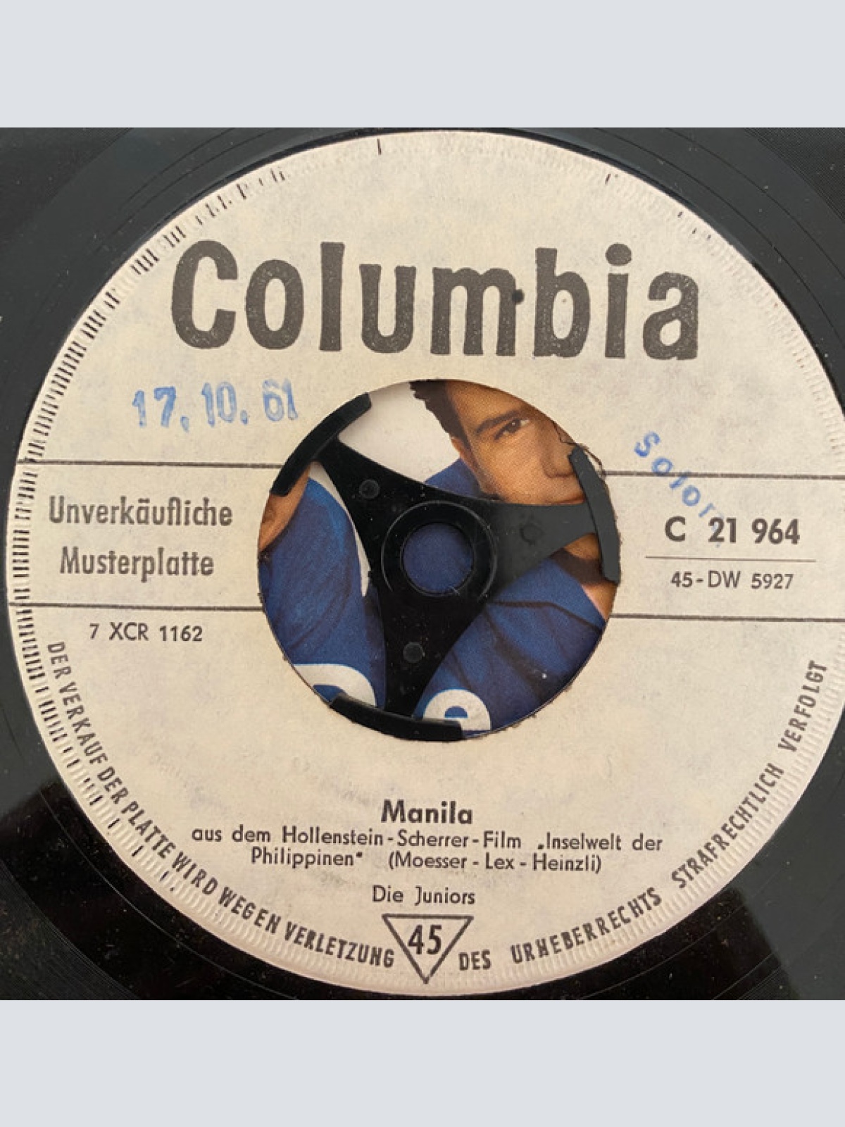 Vinyl / Die Juniors - Manila / Heimweh Nach Der Südsee