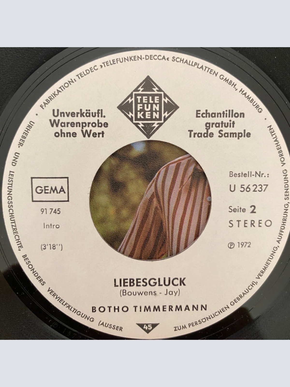 Vinyl / Botho Timmermann - Flötenspieler / Liebesglück