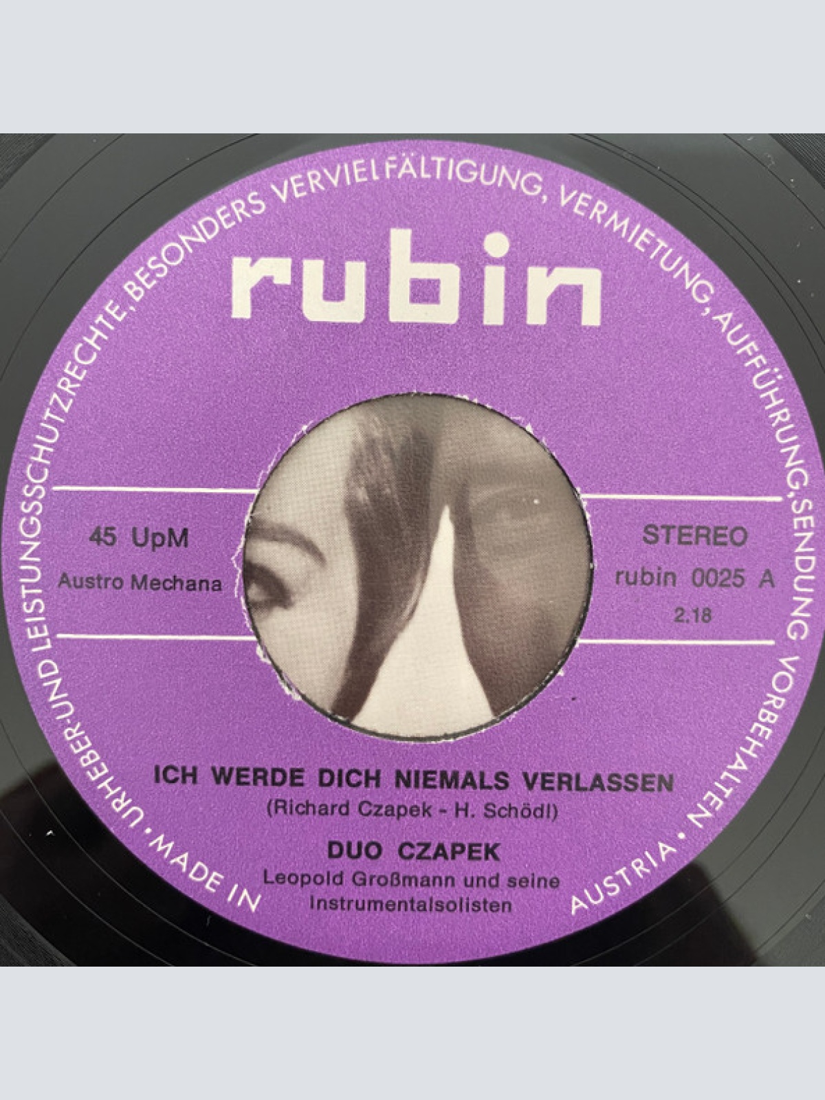 Vinyl / Leopold Grossmann Und Seine Instrumentalsolisten - Ich Werde Dich Niemals Verlassen / Dickschäderl