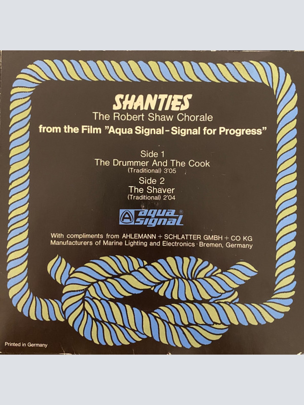 Vinyl / The Robert Shaw Chorale - Aqua Signal (The Signal For Progress)