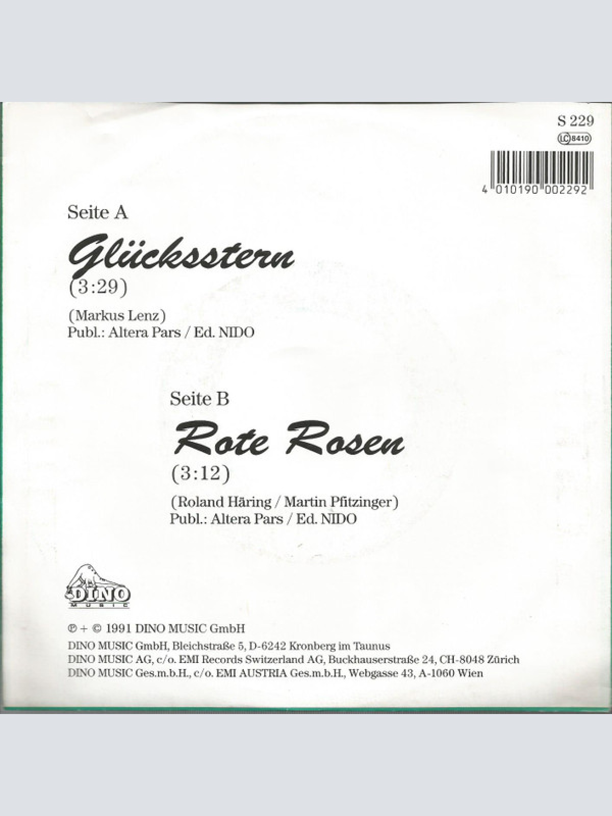 Vinyl / Markus Lenz - Glücksstern