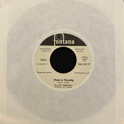 Vinyl / Die Zwei Vagabunden* - Wenn In Venedig