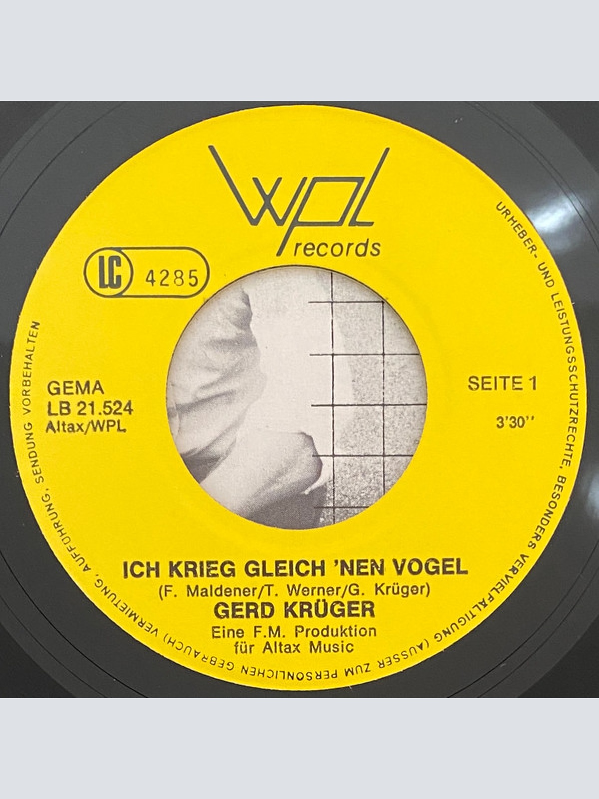 Vinyl / Gerd Krüger (2) - Ich Krieg Gleich 'Nen Vogel / Keine Asche In Der Tasche
