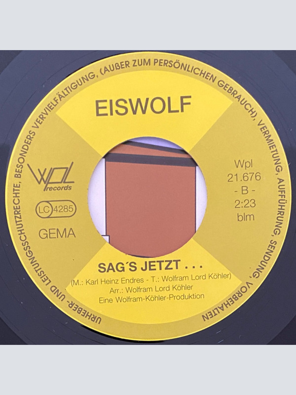 Vinyl / Eiswolf - Ach Egon