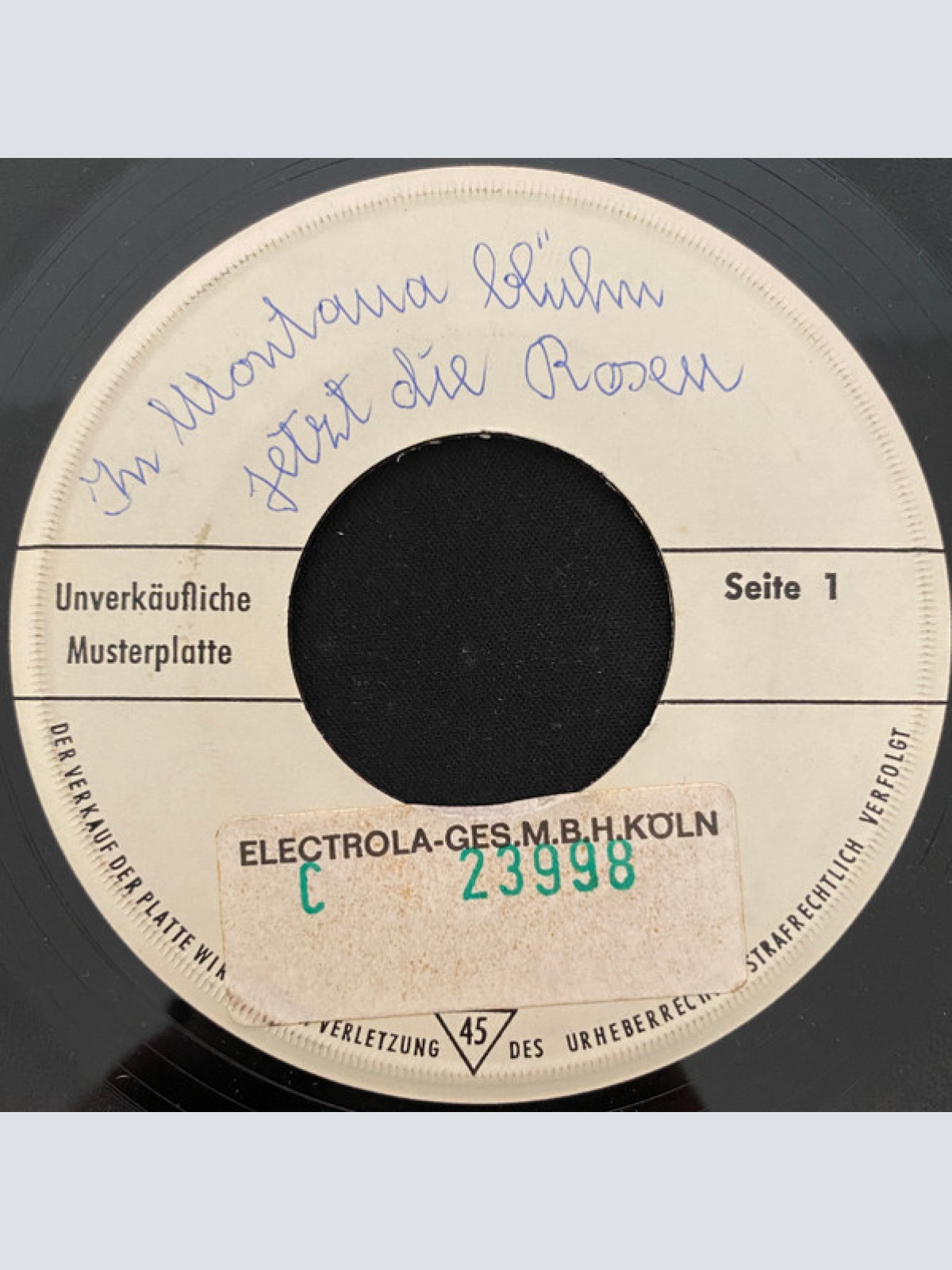 Vinyl / Jack Gold (3) - In Montana Blüh'n Jetzt Die Rosen / Rose-Marie