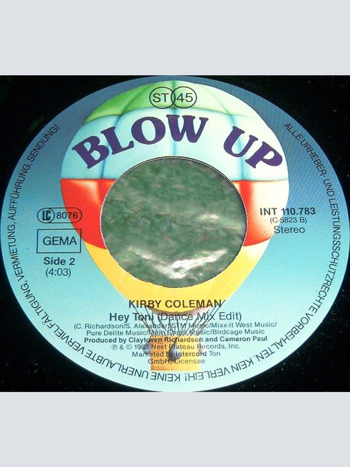 Vinyl / Kirby Coleman - Hey Toni