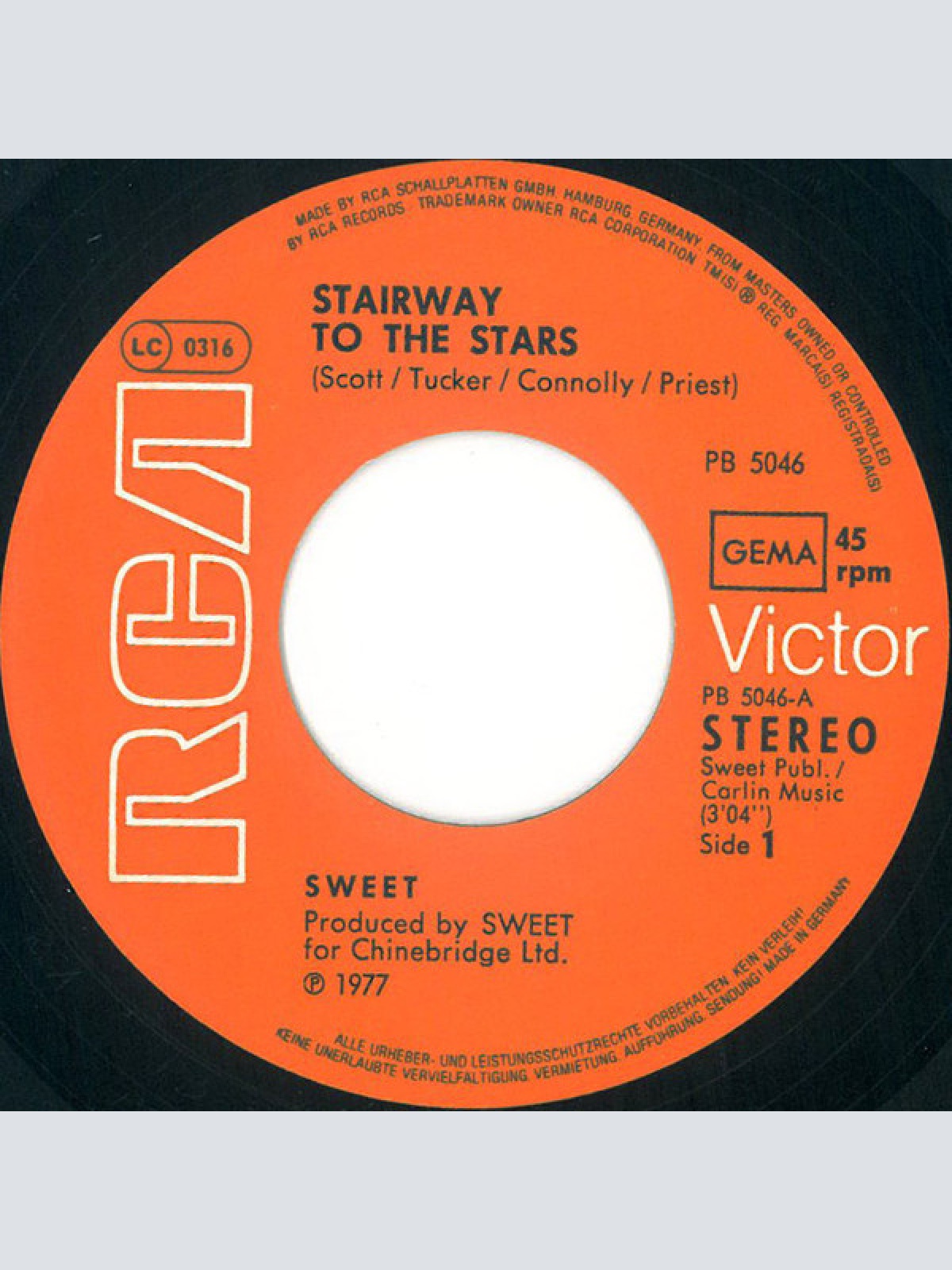 Vinyl / Sweet* - Stairway To The Stars