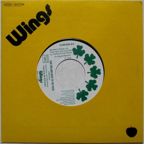 Vinyl / Wings (2) - Give Ireland Back To The Irish