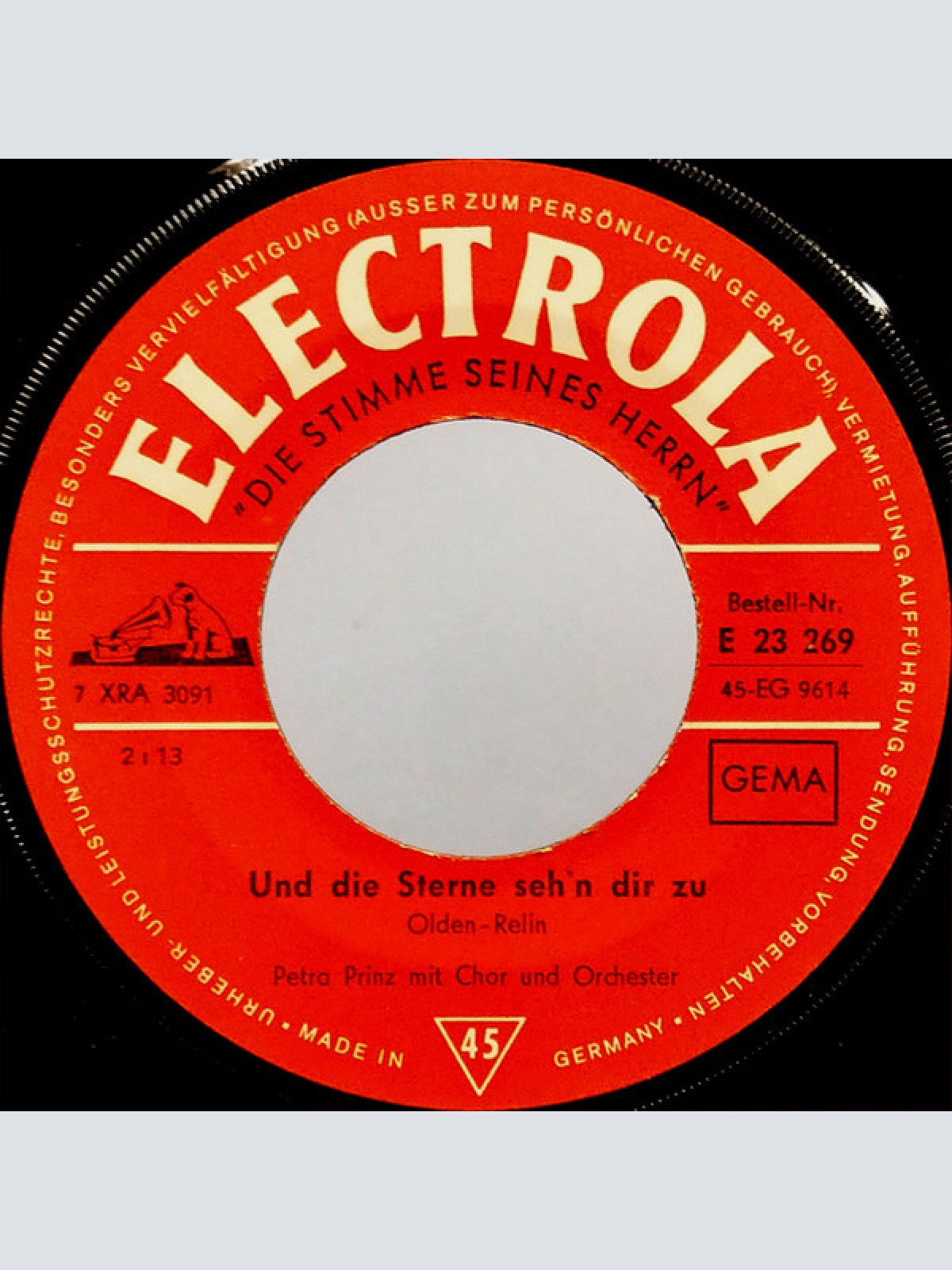 Vinyl / Petra Prinz - Und Die Sterne Seh'n Dir Zu / Ich Brauch' Keinen Reichen Prinz