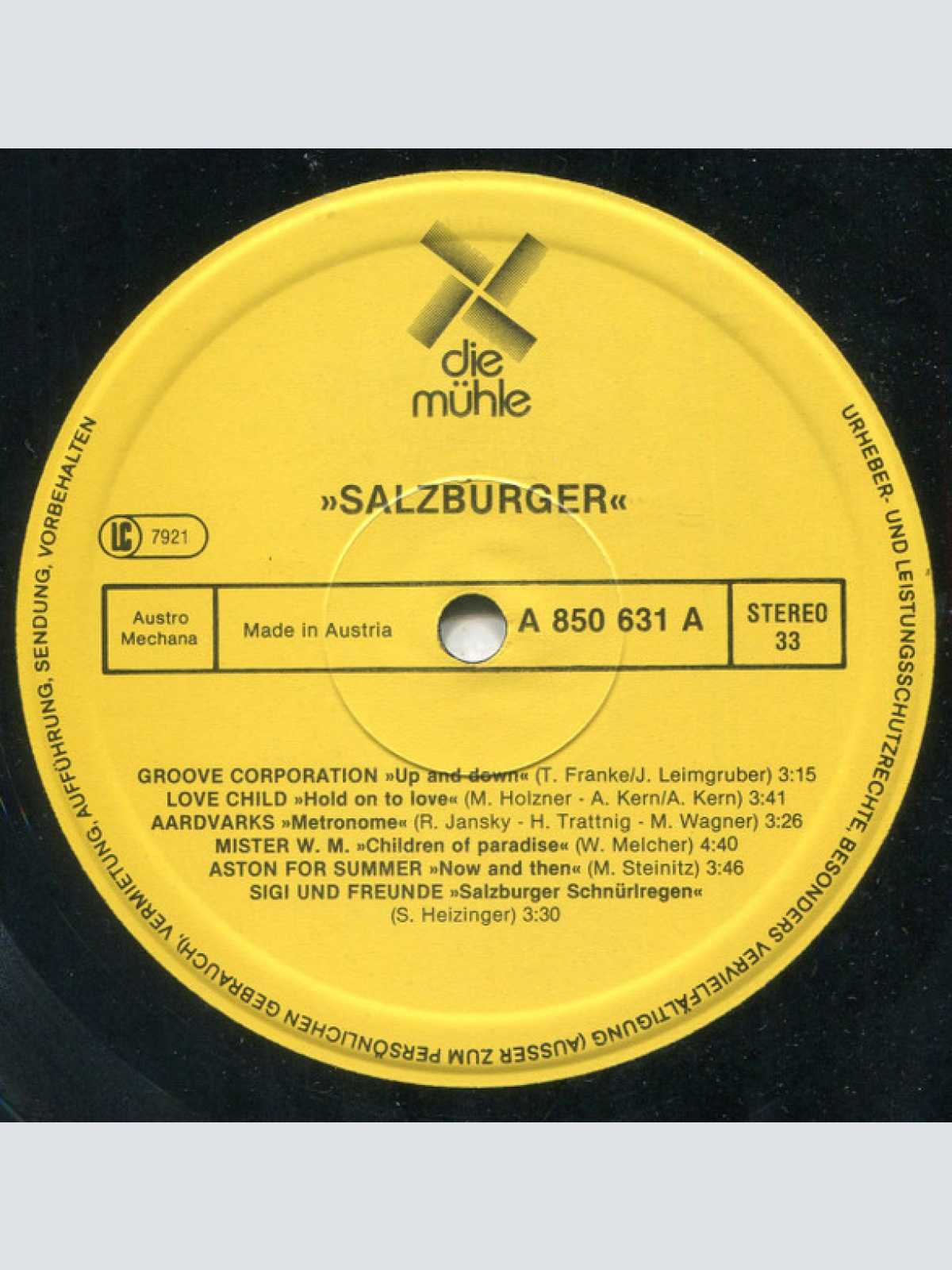 Vinyl / Various - Salzburger