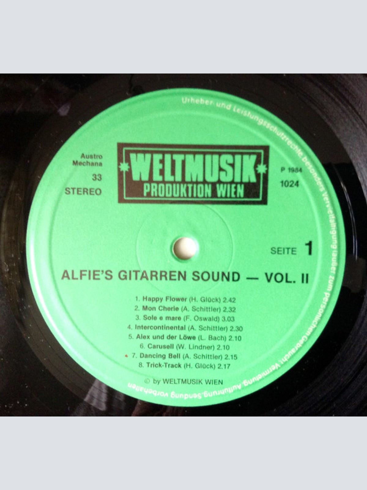 Vinyl / Alfred Schittler - Alfie's Gitarren Sound Vol. II
