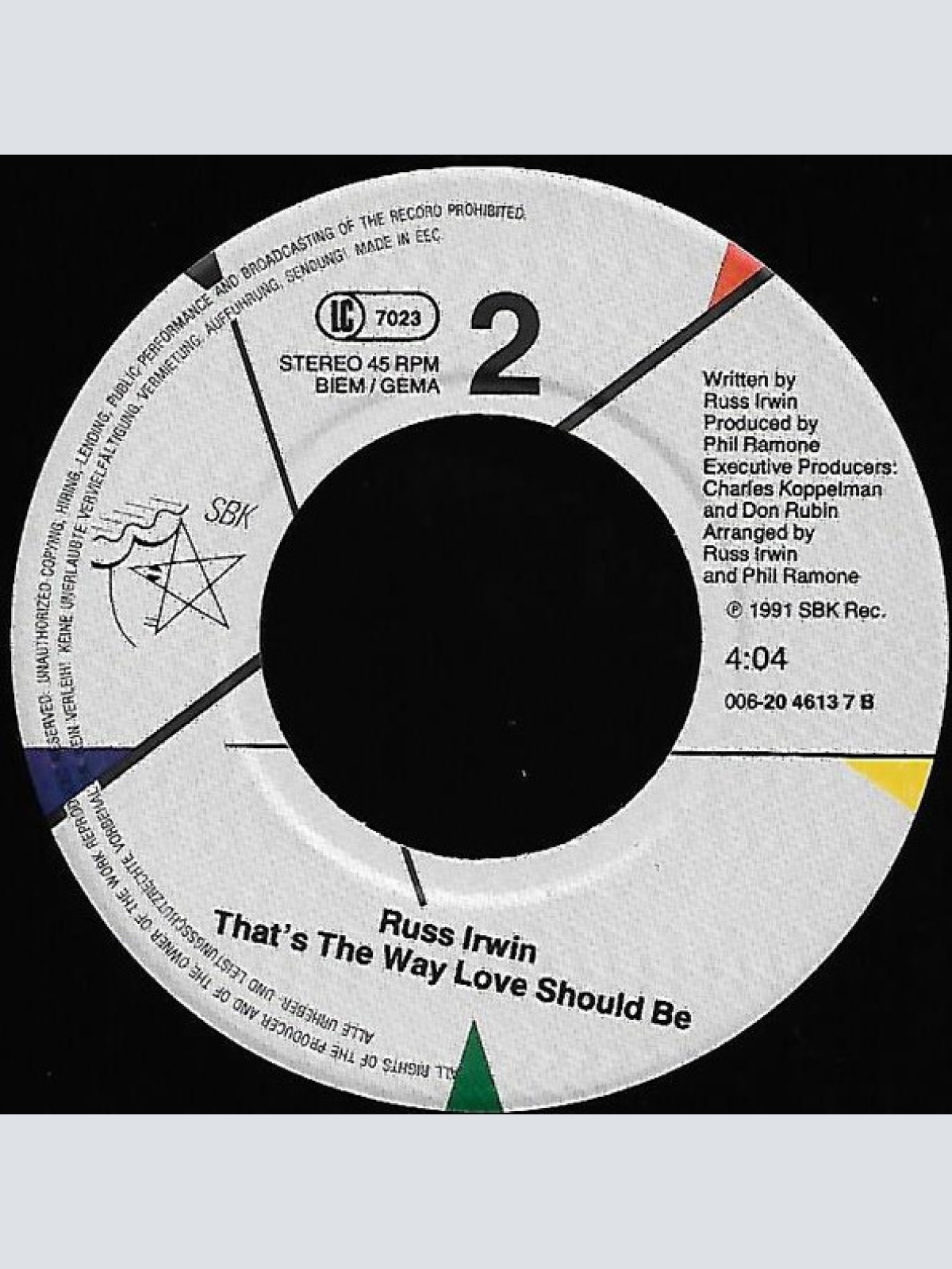 Vinyl / Russ Irwin - My heart belongs to you