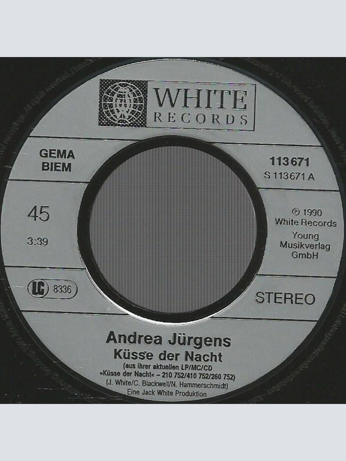 Vinyl / Andrea Jürgens - Küsse Der Nacht