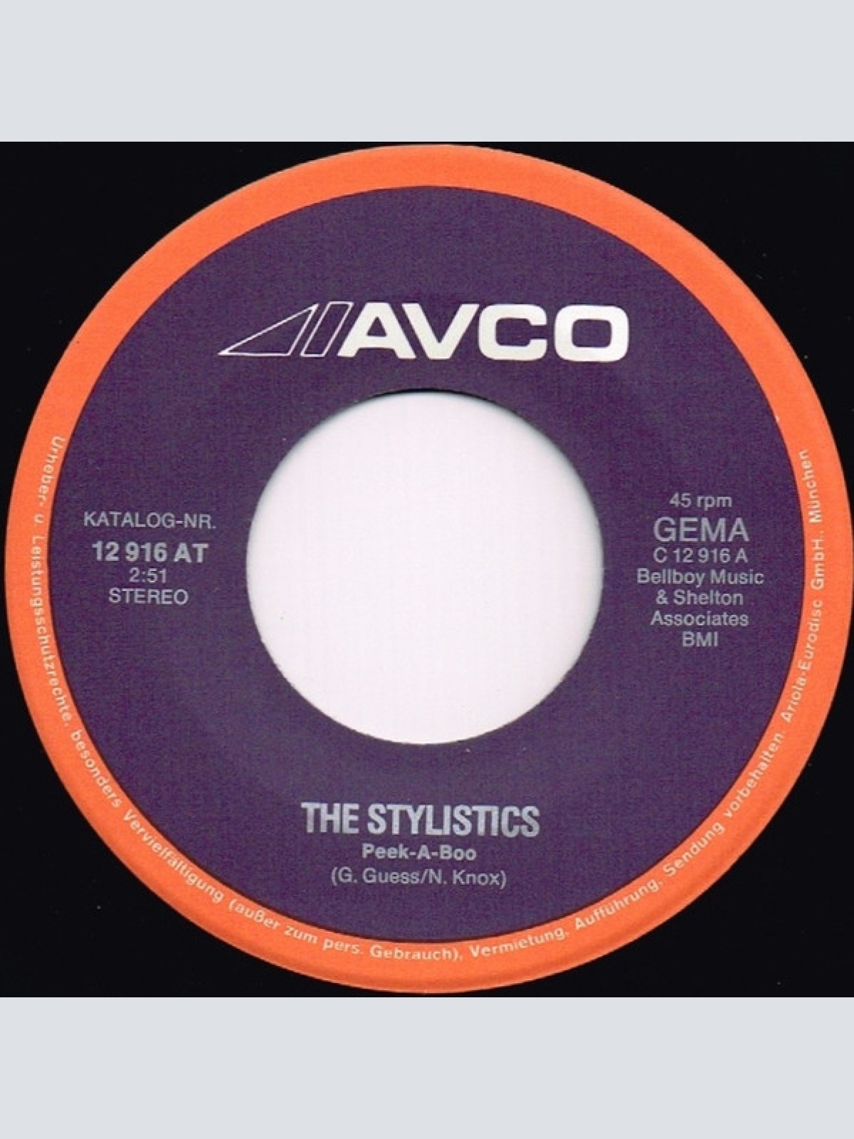 Vinyl / The Stylistics - Peek-A-Boo / Pieces