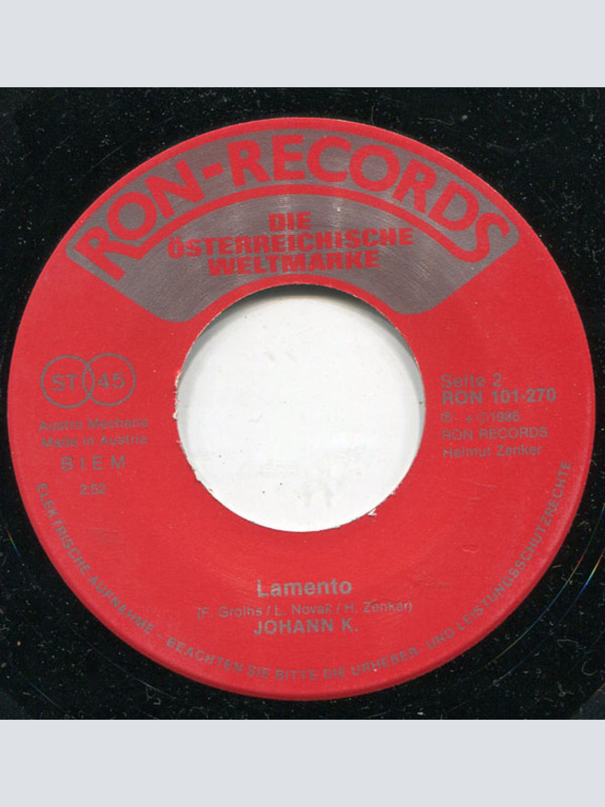 Vinyl / Johann K.* - Ka Platz Im Herz