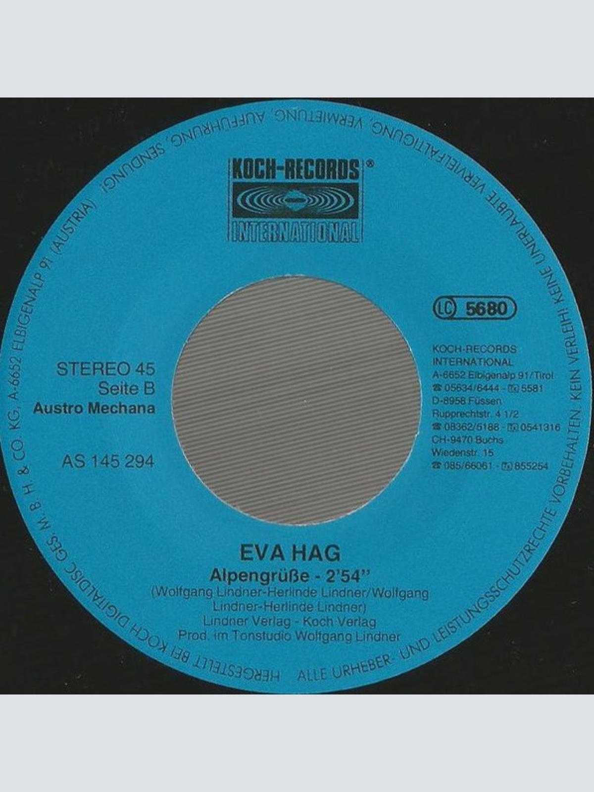 Vinyl / Eva Hag - Aber Am Schönsten Ist Es Zu Hause