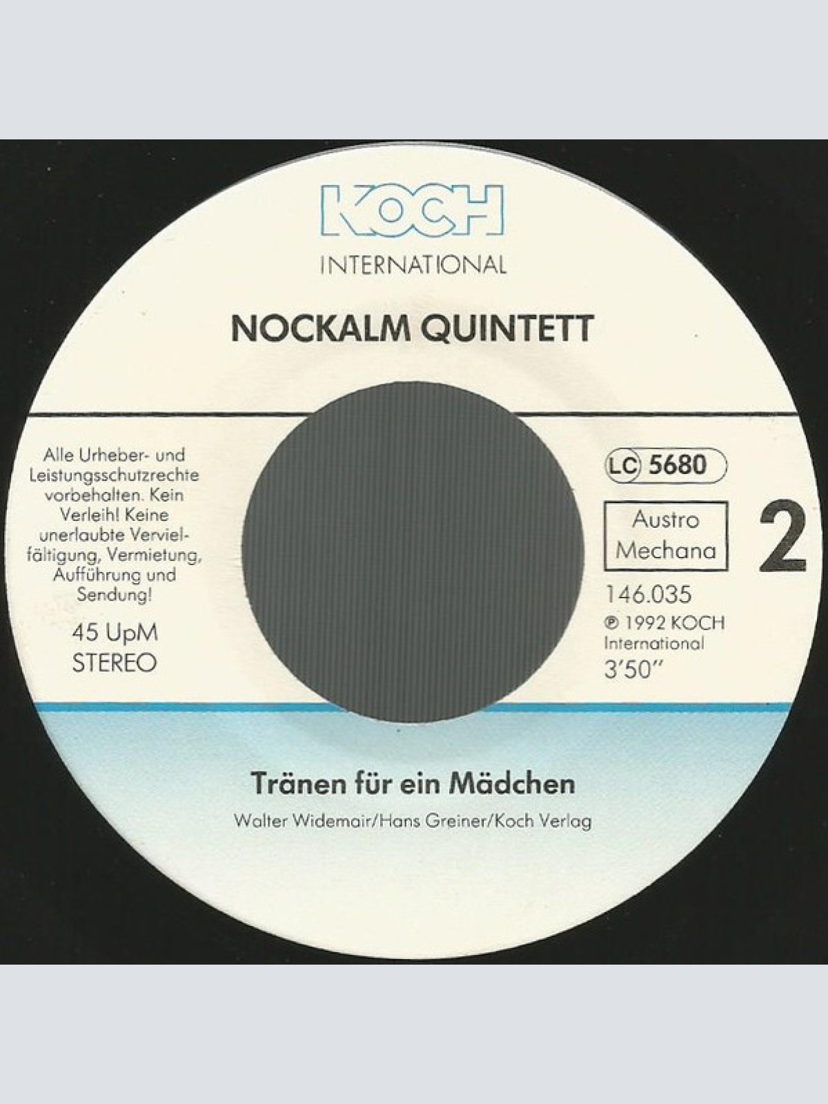 Vinyl / Nockalm Quintett - Der Sommerwind Will Keine Tränen Seh'n