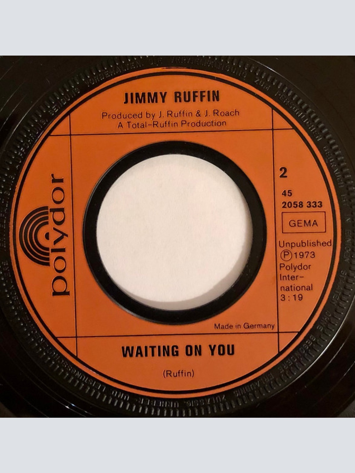 Vinyl / Jimmy Ruffin - Mother's Love / Waiting On You