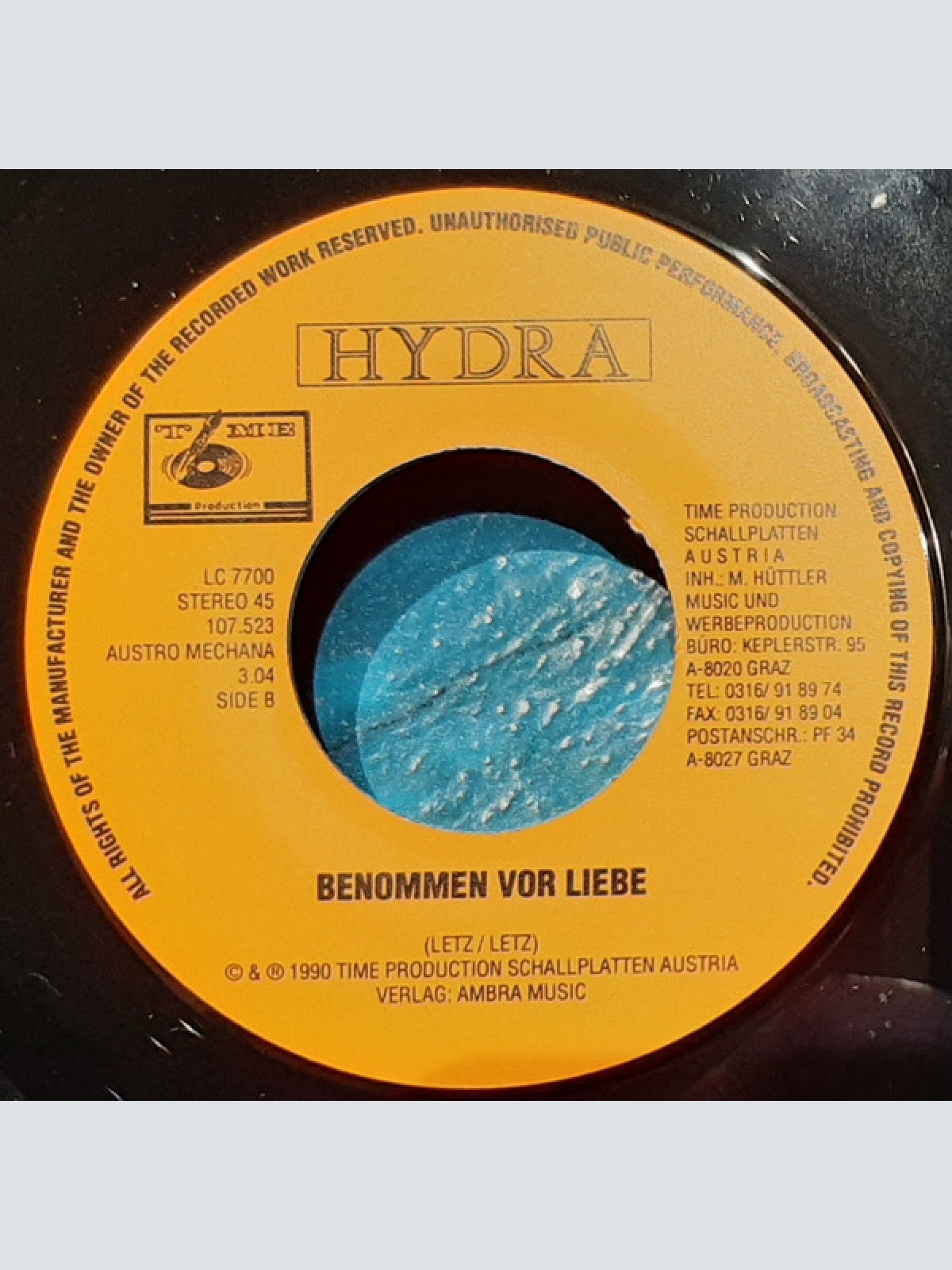 Vinyl / Hydra (77) - Nimm Meine Hand / Benommen Vor Liebe