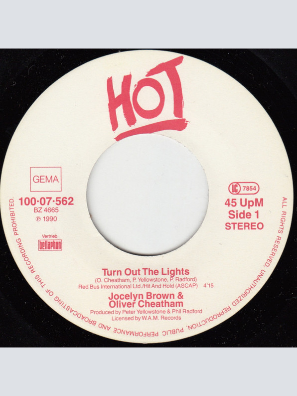 Vinyl / Jocelyn Brown & Oliver Cheatham - Turn Out The Lights